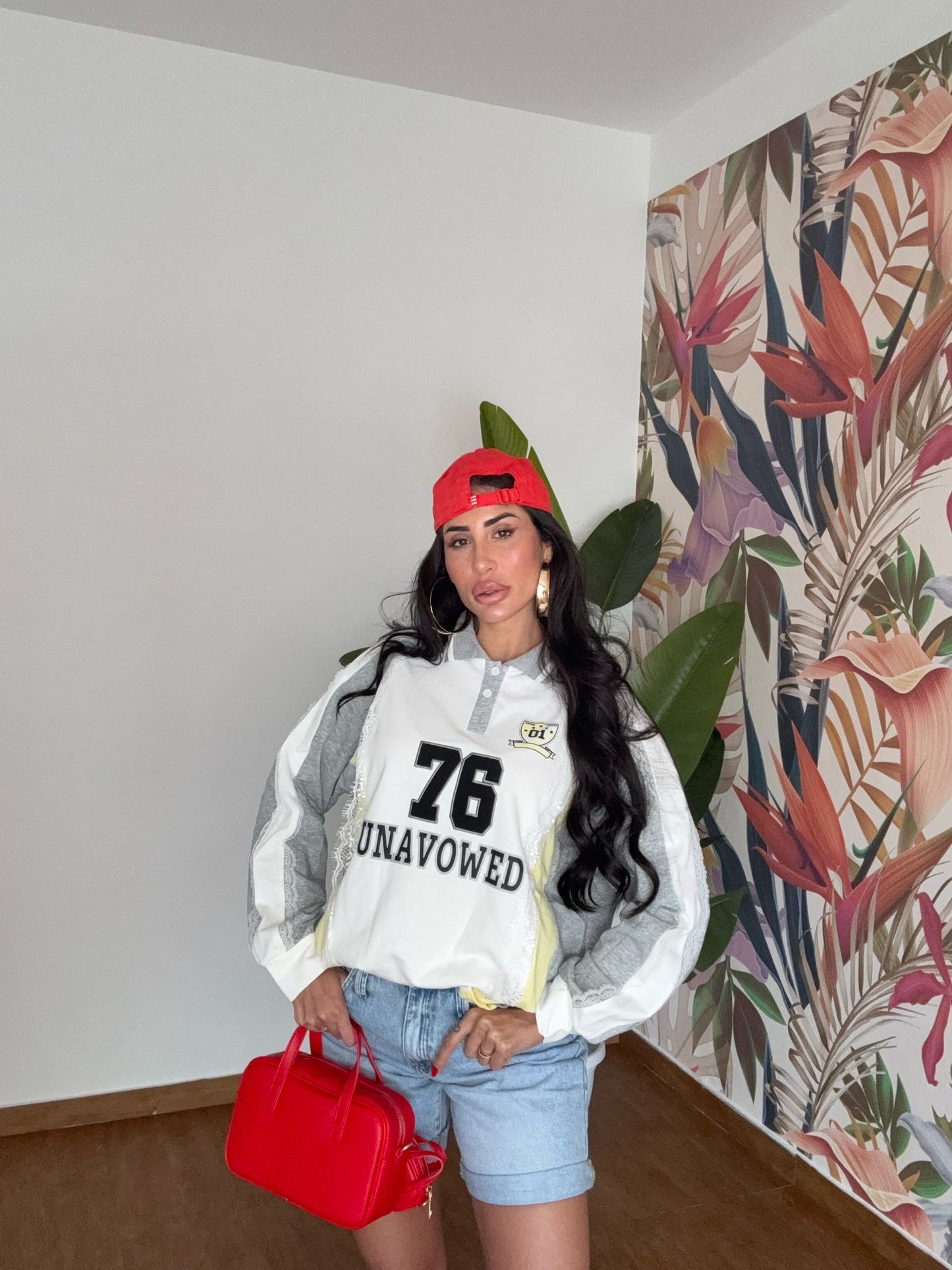 Felpa Oversize Collage Lady