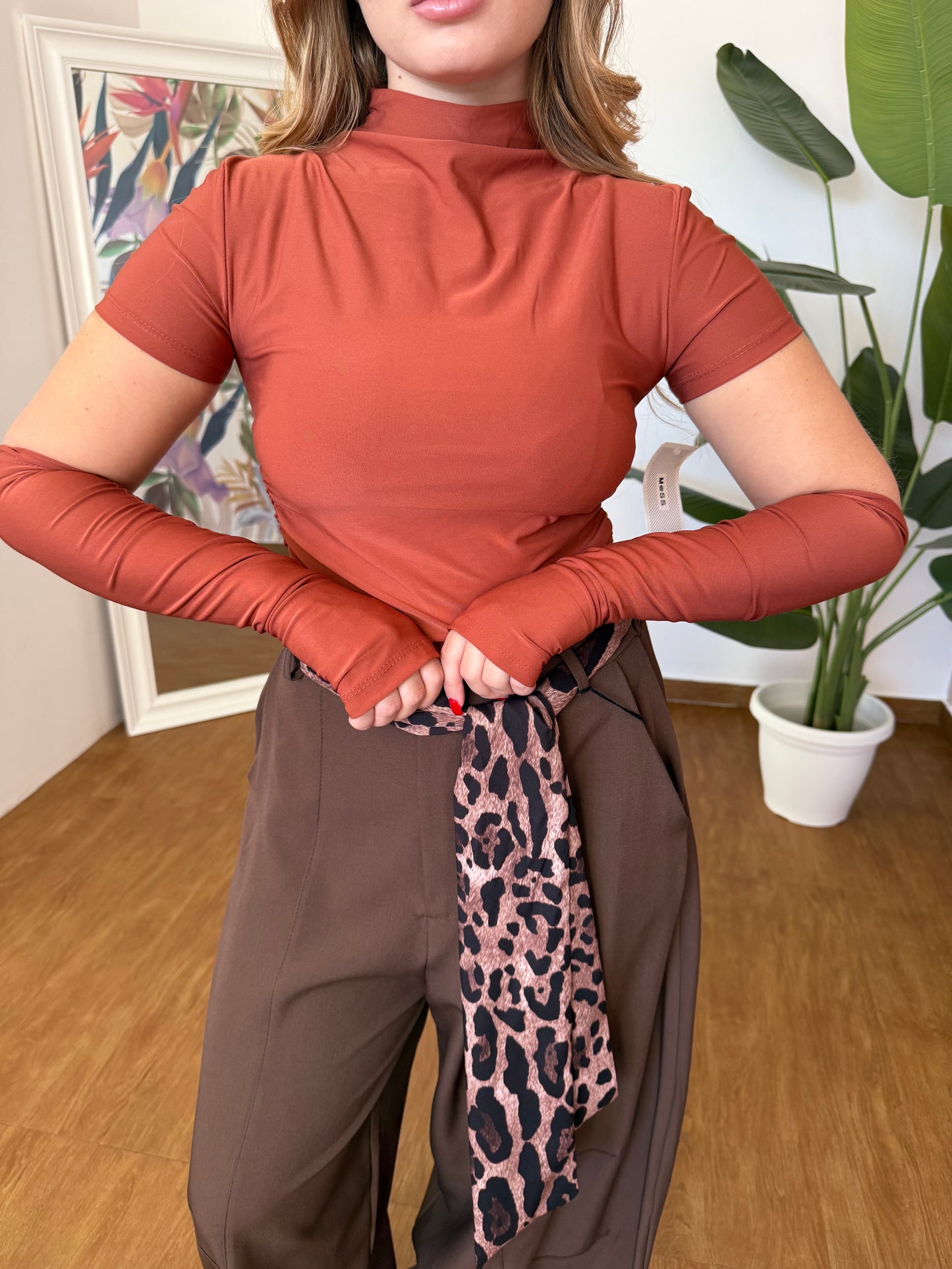 Maglia con manicotti