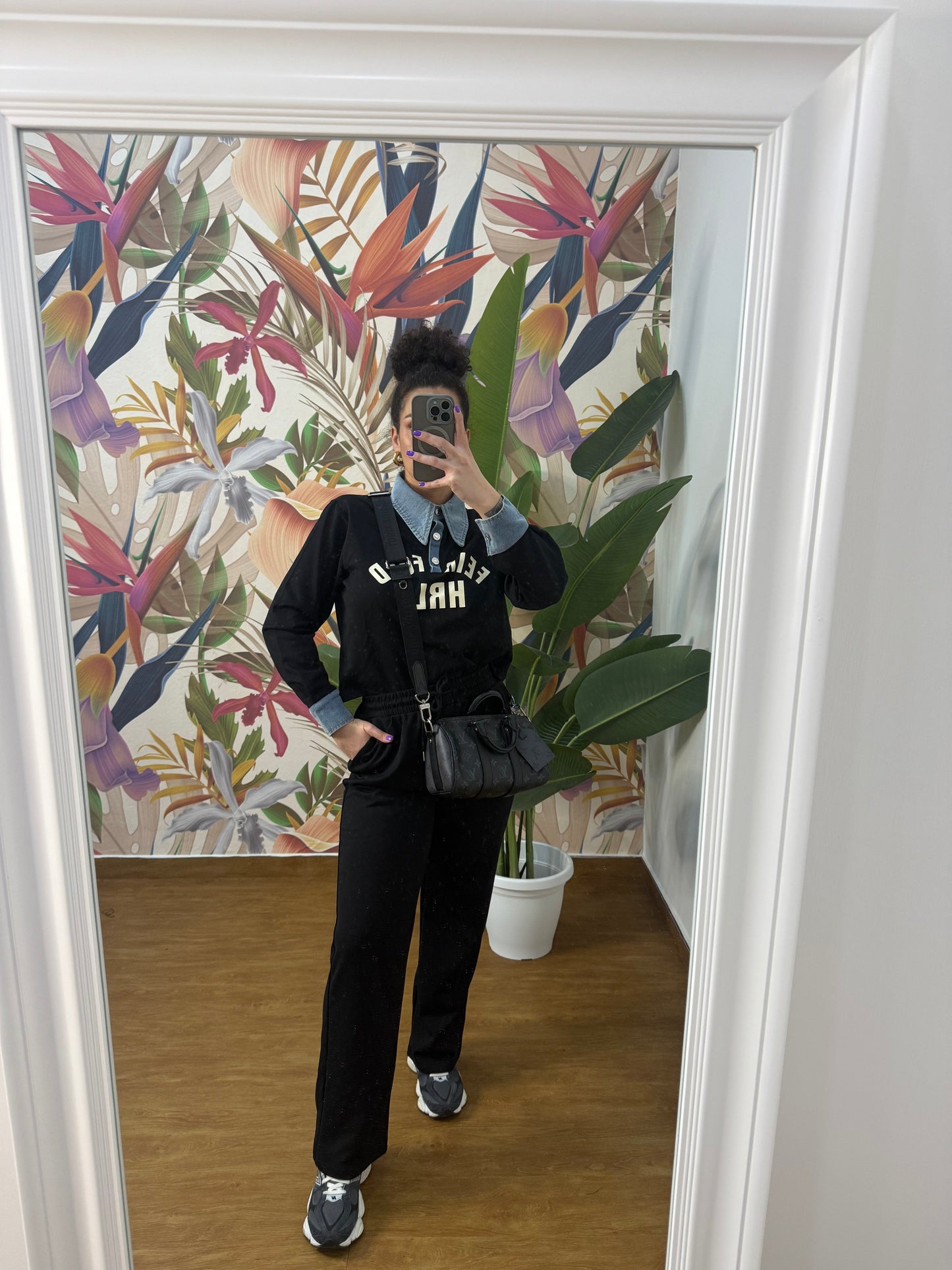 Tuta profili in denim