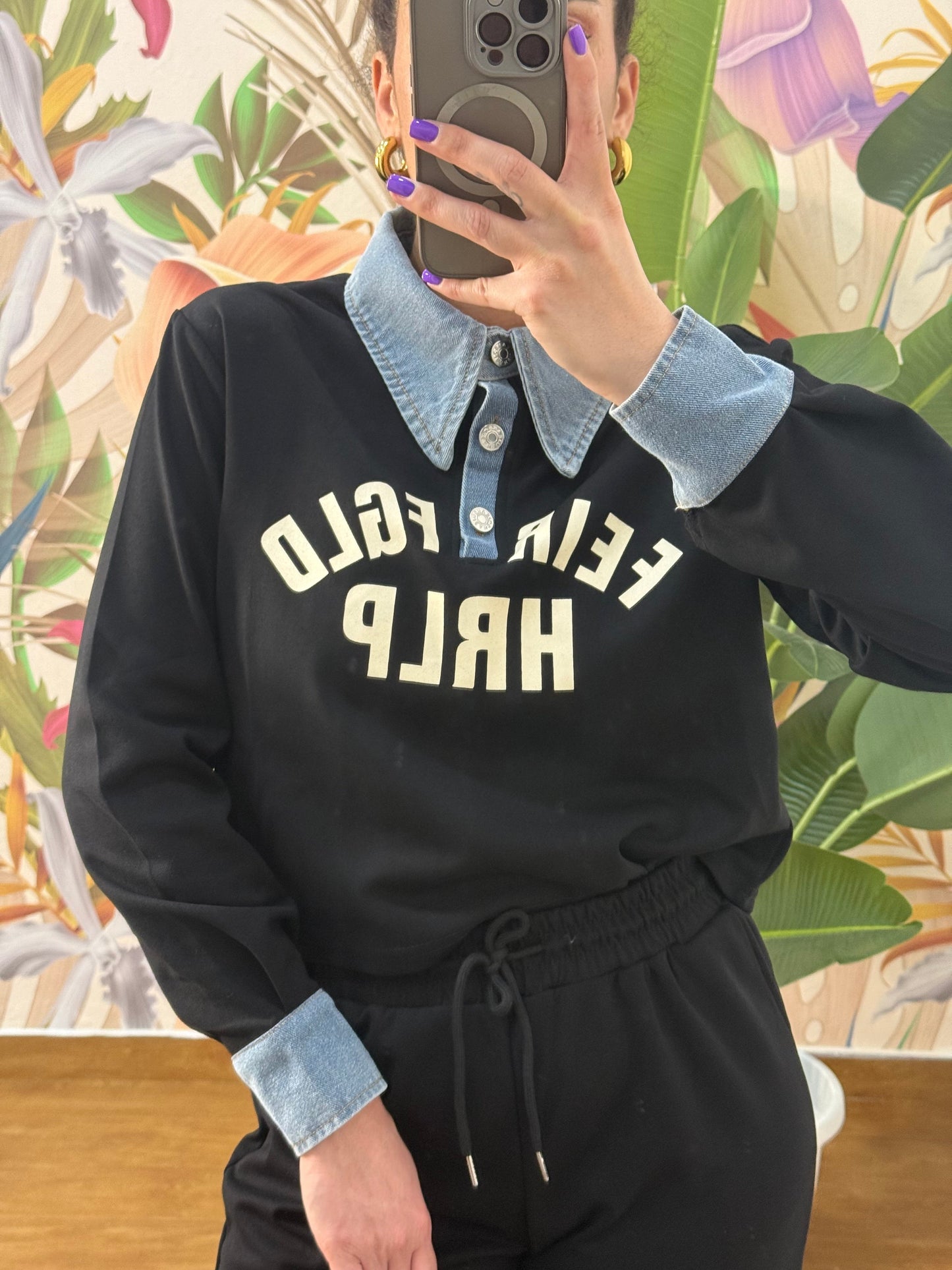 Tuta profili in denim