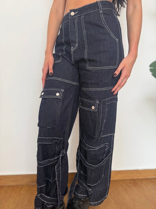 Jeans multi tasche