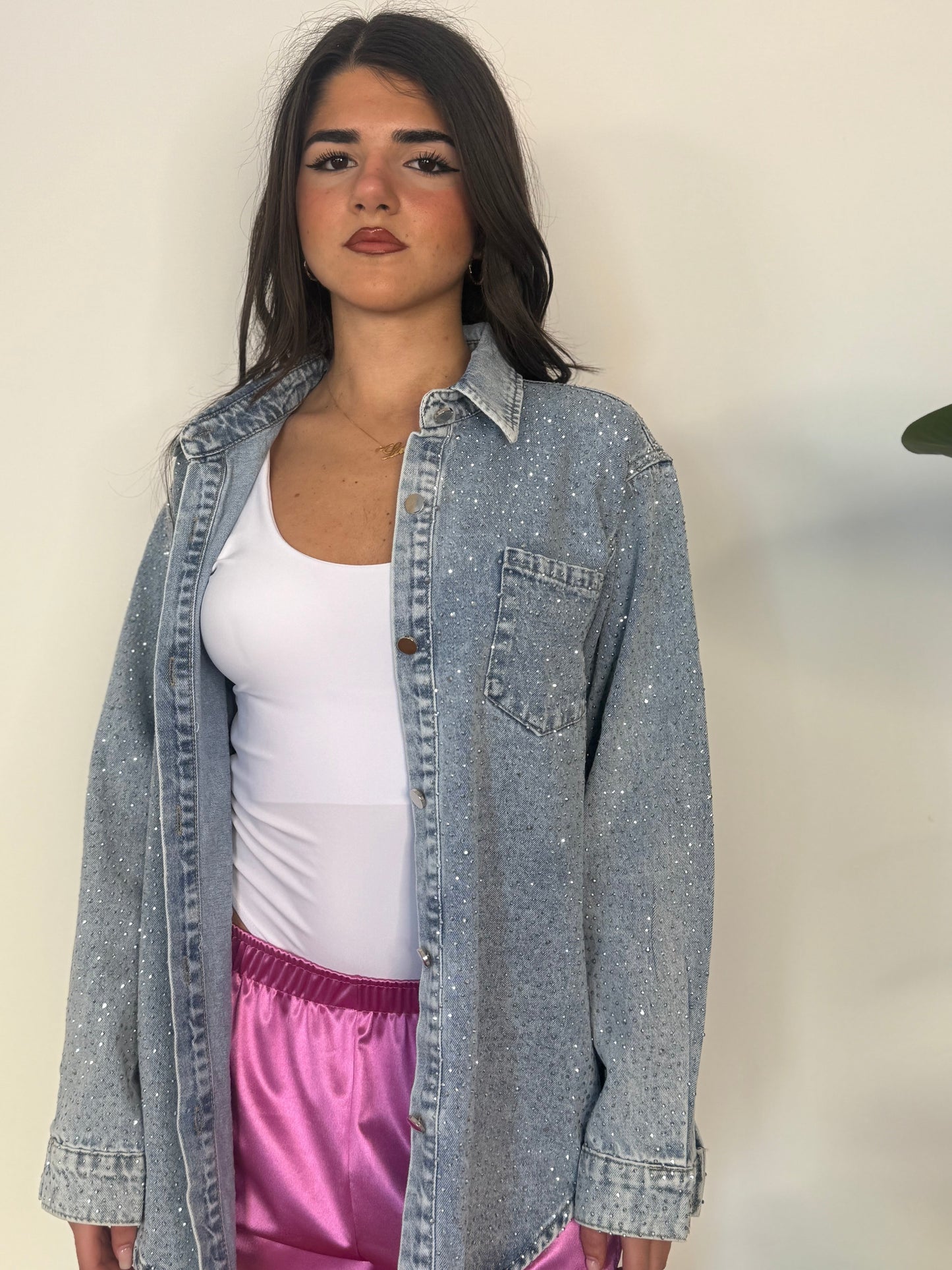 Camicia Denim Crystal