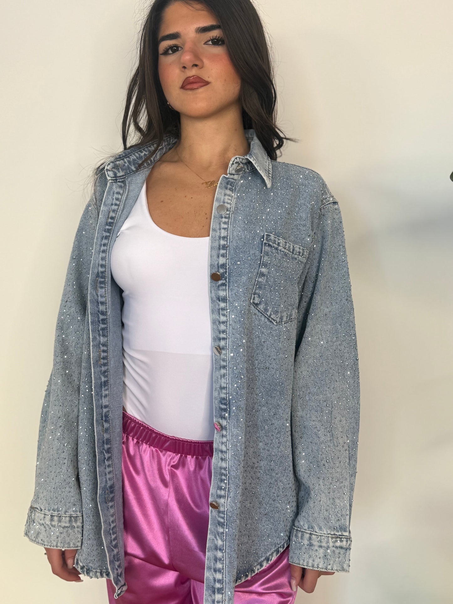 Camicia Denim Crystal