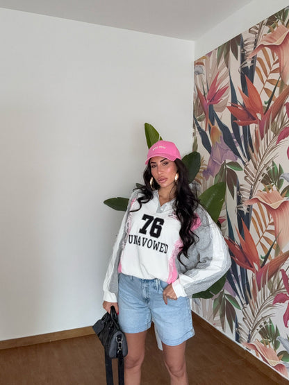 Felpa Oversize Collage Lady