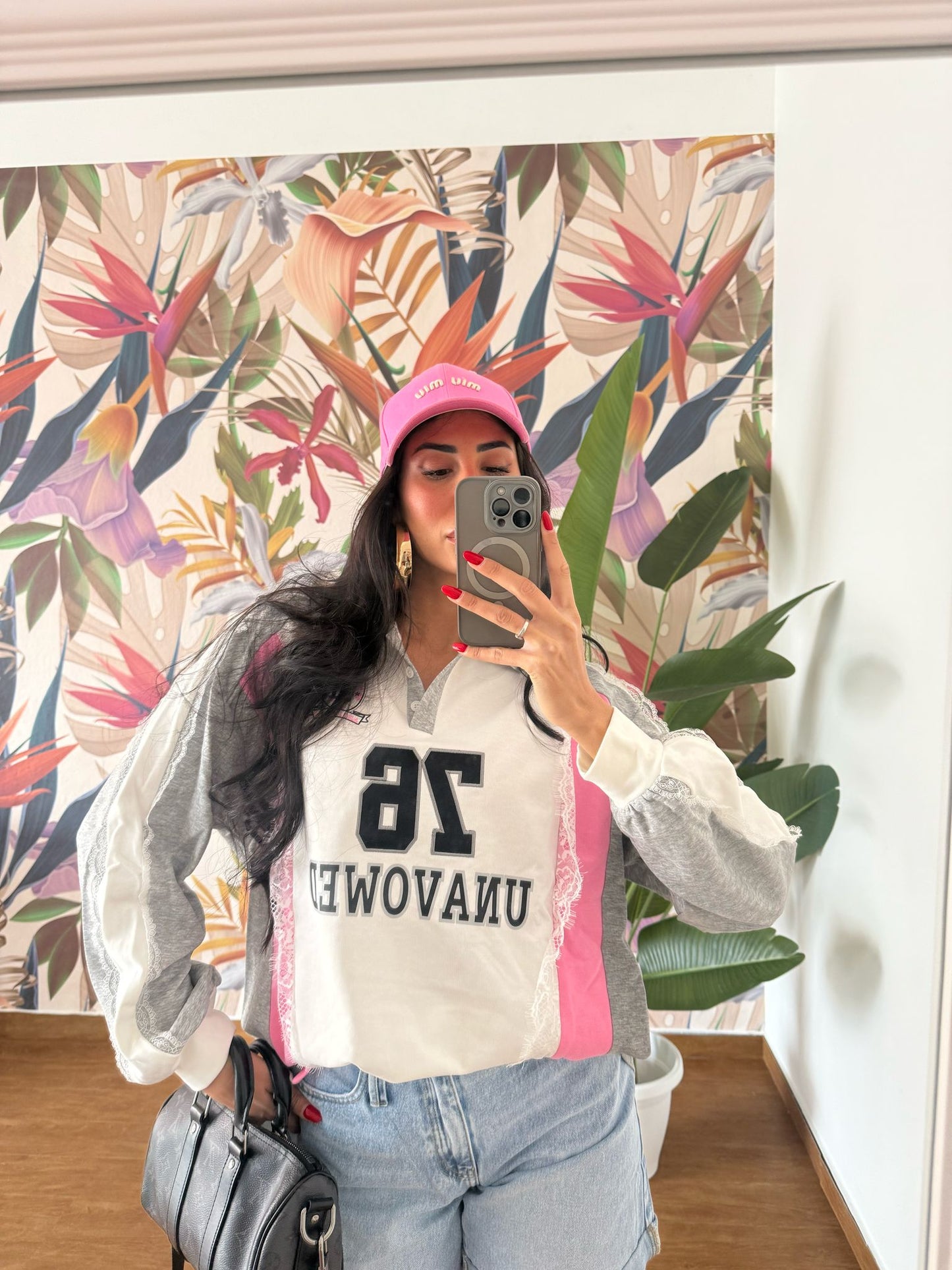 Felpa Oversize Collage Lady