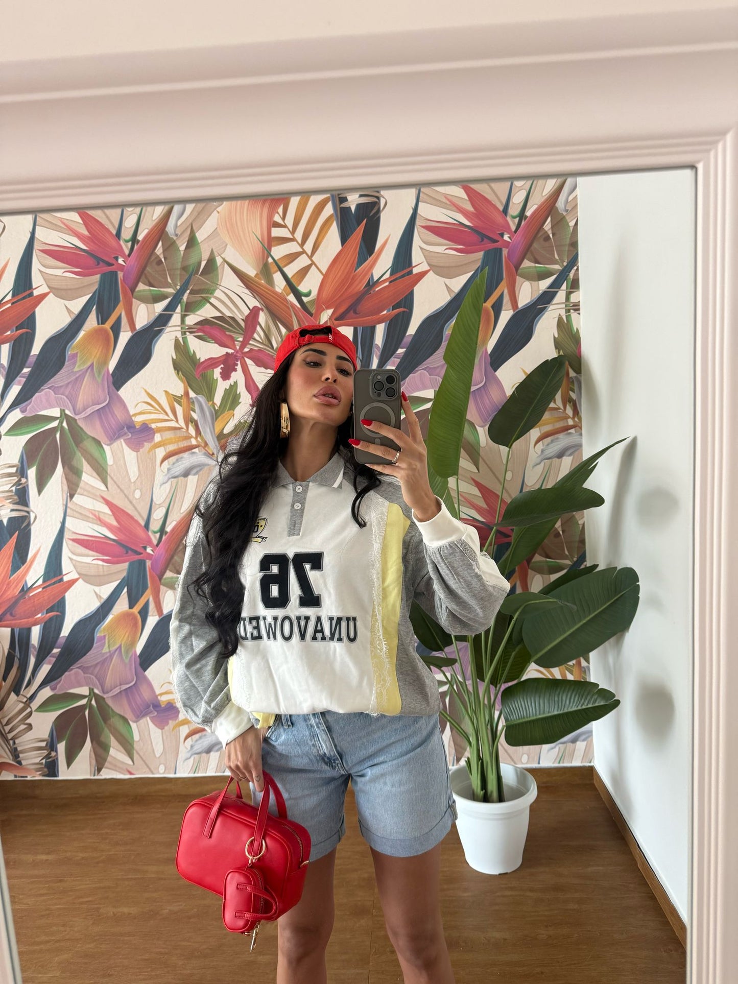 Felpa Oversize Collage Lady